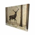 Fondo 16 x 20 in. Roe Deer In A Winter Landscape-Print on Canvas FO2777205
